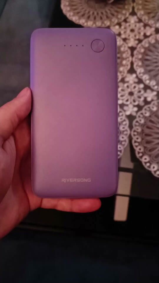 Riversong Horizon 10 Power Bank 10000mAh με 2 Θύρες USB-A Μωβ