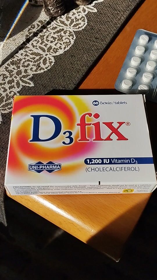 Recenzie pentru Uni-Pharma D3 Fix Vitamina pentru Sistemul Imunitar 1200ui 60 tablete