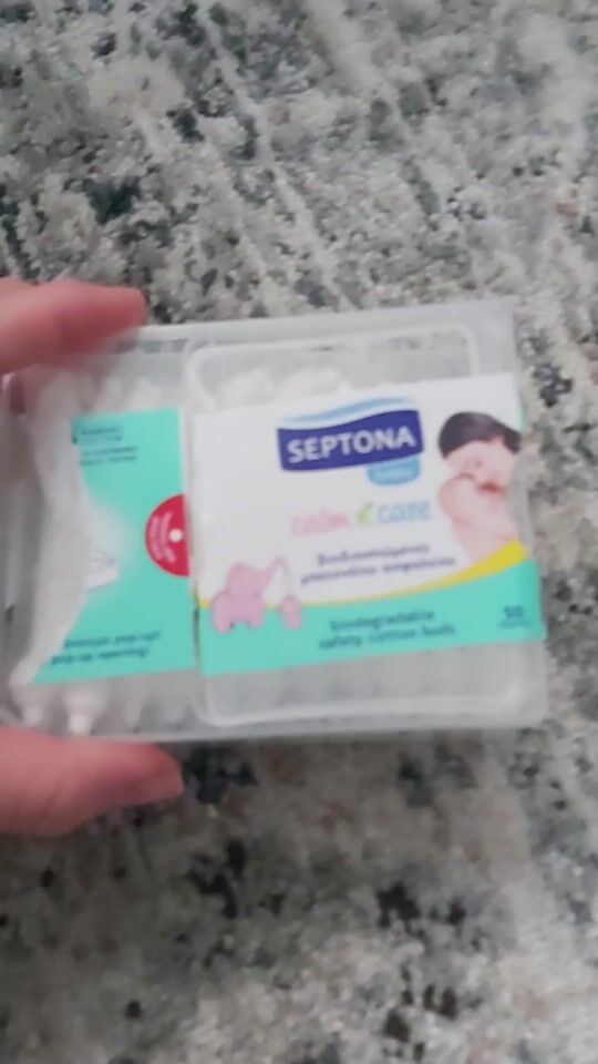 Septona Calm N' Care Bio Biodegradable Baby Cotton Buds Ασφαλείας 50pcs
