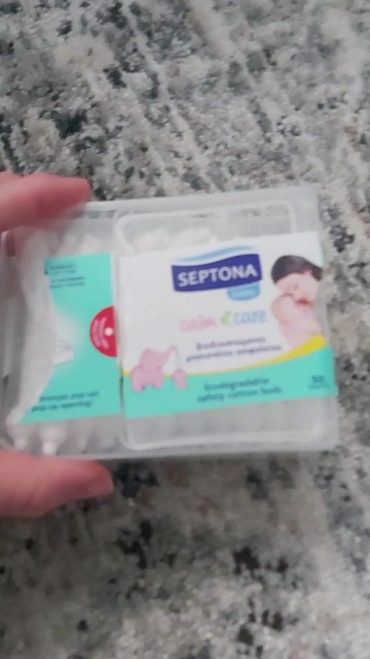 Septona Calm N' Care Bio Βρεφικές Μπατονέτες Βιοδιασπώμενες Ασφαλείας 50τμχ