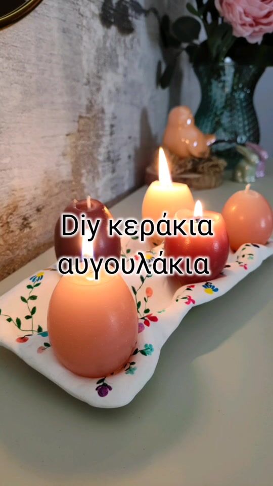 Lumanari de Paste cu oua DIY