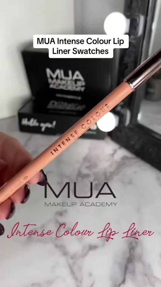 MUA Intense Lip Liner Swatches 💗