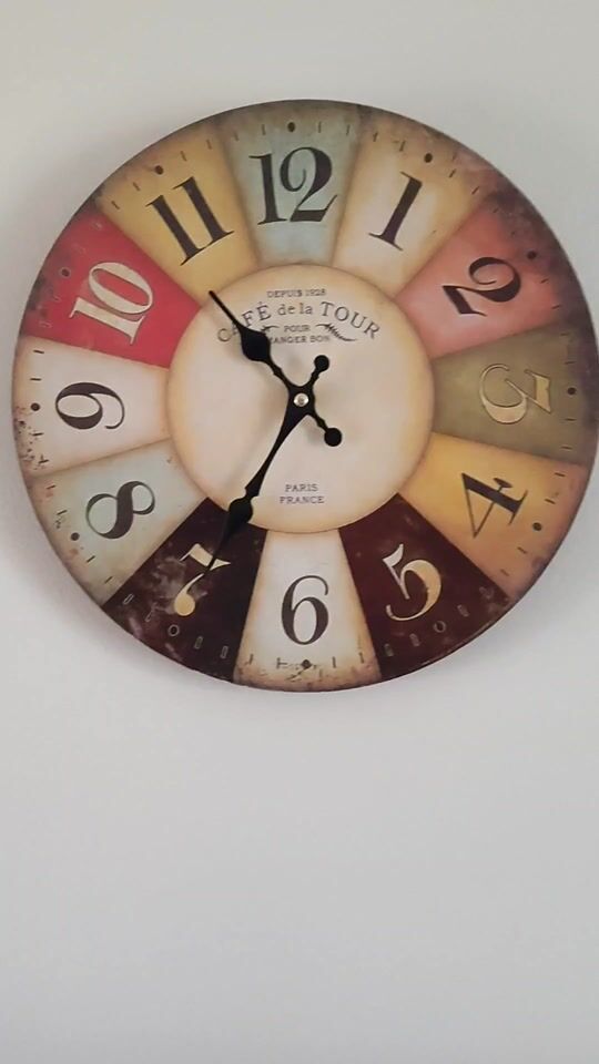 Review for vidaXL Antique Wooden Wall Clock Colorful 60cm