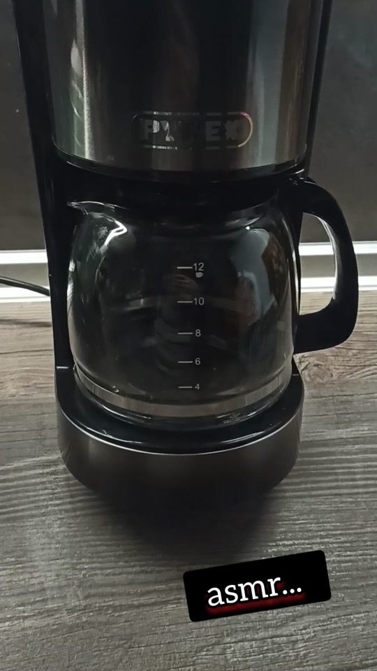 Pyrex filter coffee maker ASMR