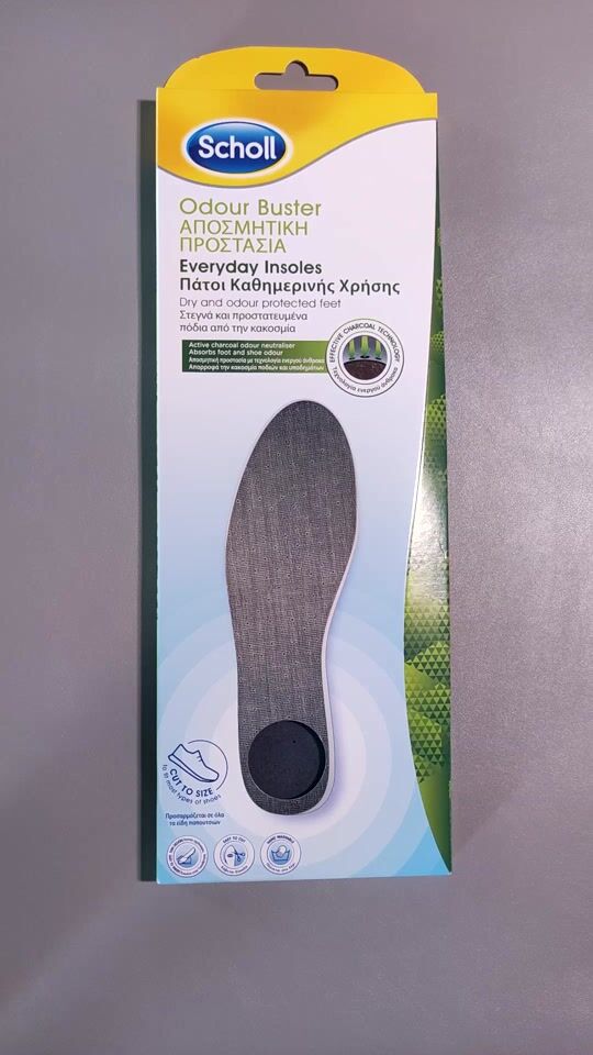 Scholl Antimicrobial Insoles with Deodorant Protection (one size 36-46)