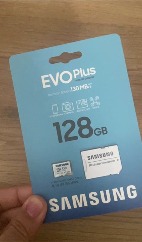 Samsung Evo plus V30 κατάλληλη και για Drone.