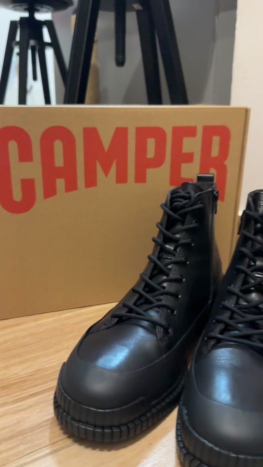 Camper Pix black ankle boot ?❤️