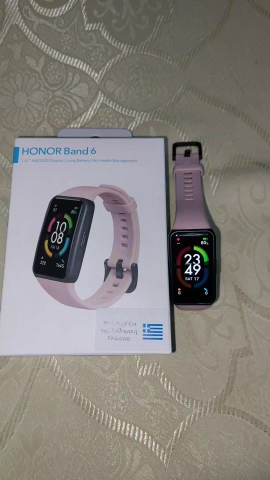 Smart Watch with pink strap, ideal for exercise and work!