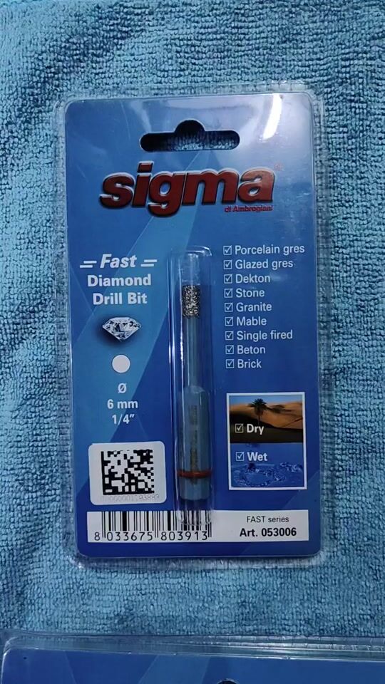 Sigma Diamond Core Drill for Dry/Wet Cutting Hexagonal & M14