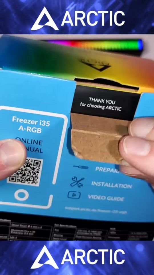 Unboxing, Installation, Test: Arctic Freezer i35 A-RGB CPU cooler