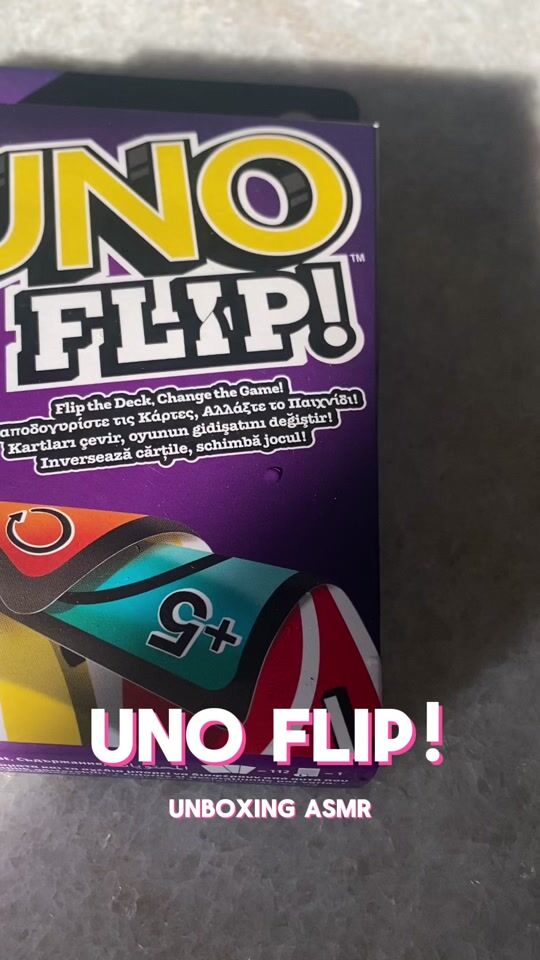 Uno flip Unboxing asmr 🧩 + το τεράστιο φύλλο οδηγιών 😅