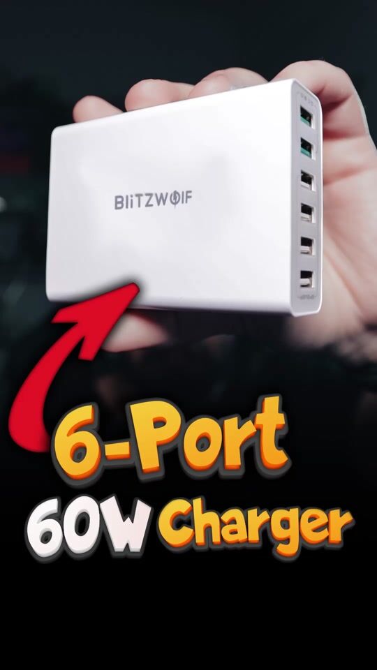 A Budget 60Watt Charger with 6 USB-A Ports - BlitzWolf BW-S15