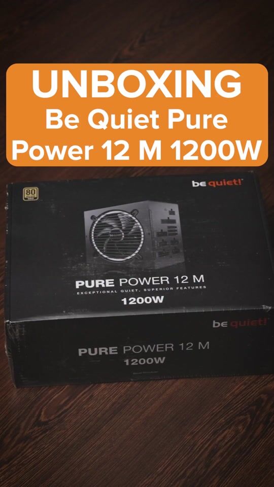 Unboxing Be Quiet Pure Power 1200W