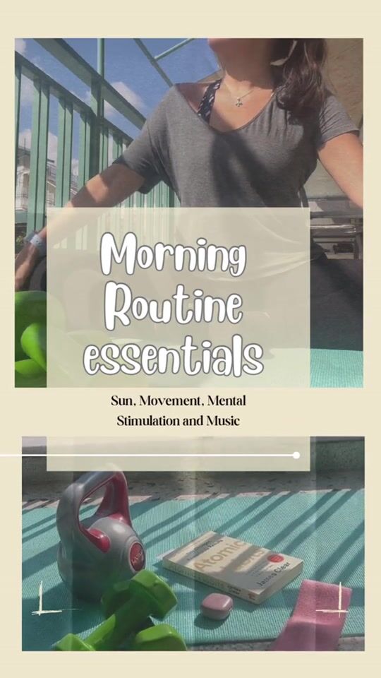 Morning Routine essentials 🧘🏻📚💕