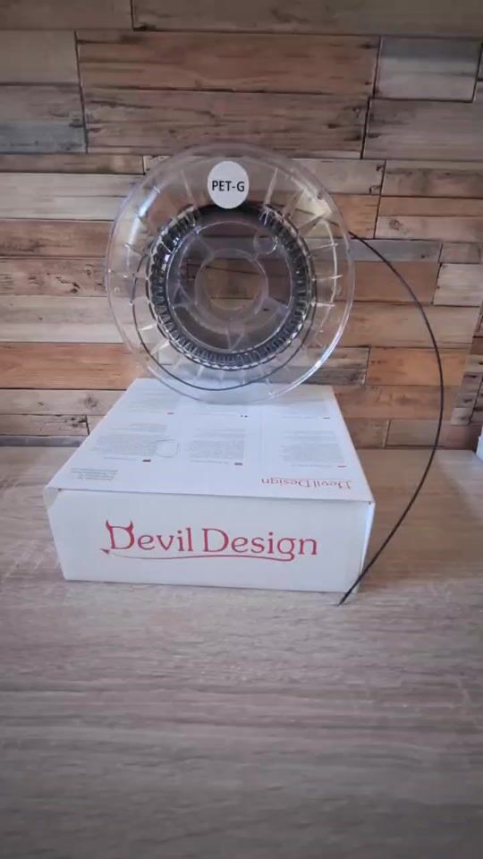 Devil Design PETG 3D Printer Filament 1.75mm Galaxy Black 1kg