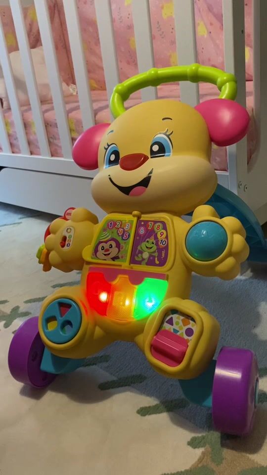 Fisher Price Περπατούρα Σκύλος Ροζ 6+