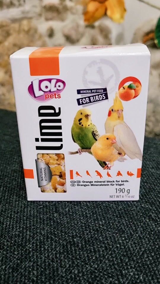 Recenzie pentru Lolo Pets Lime Bird Calcium Stone cu portocală XL 190gr