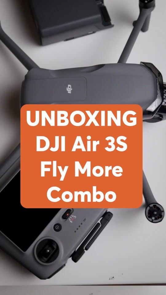 UNBOXING DJI Air 3S Drone Fly More Combo