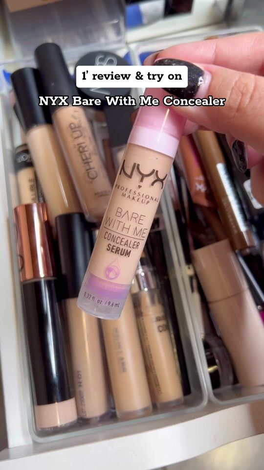 1’ Review: NYX Bare with me concealer 