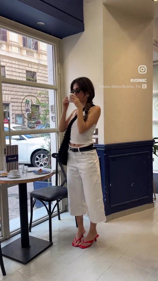 Casual white outfit 🤍
