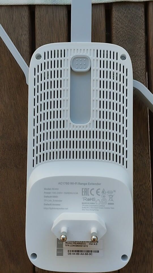 Αξιολόγηση για TP-LINK RE450 v2 WiFi Extender Dual Band (2.4 & 5GHz) 1750Mbps