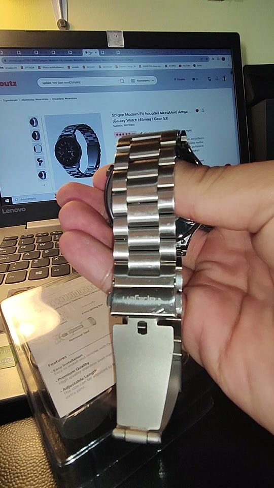Brățară Spigen Modern Fit Metal Silver (Huawei gt2 pro 46mm)