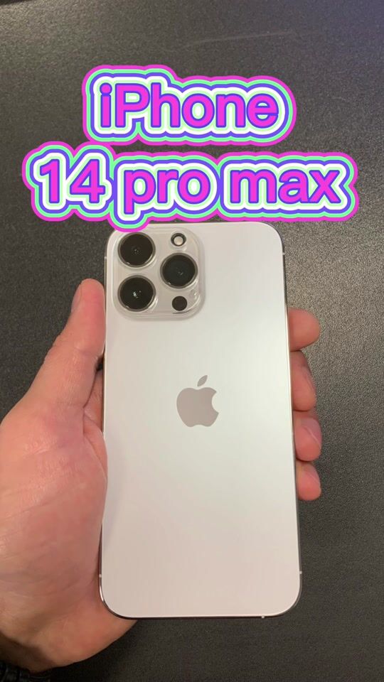 iPhone 14 Pro Max în alb ☃️