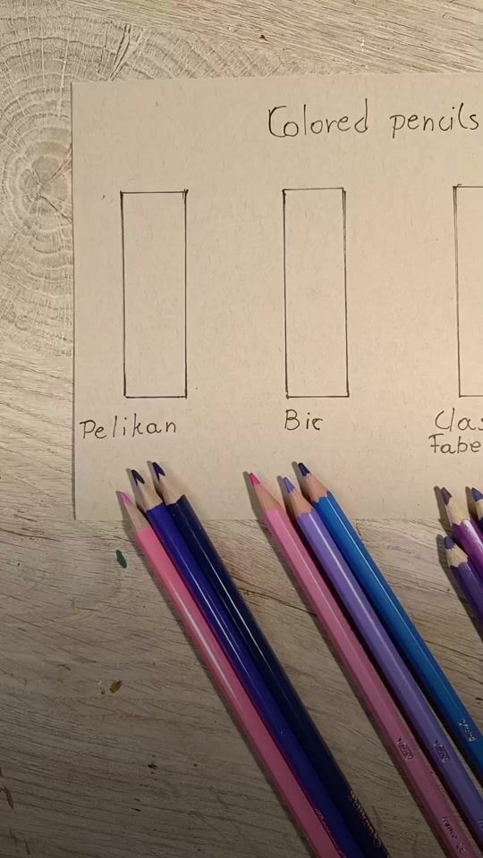 We compare different brands of colored pencils ?
