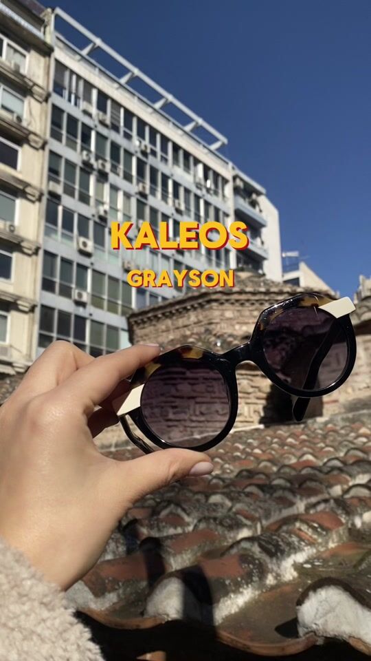 Γυαλιά ηλίου KALEOS Grayson σε μαύρο με καφέ ταρταρούγα 🤎