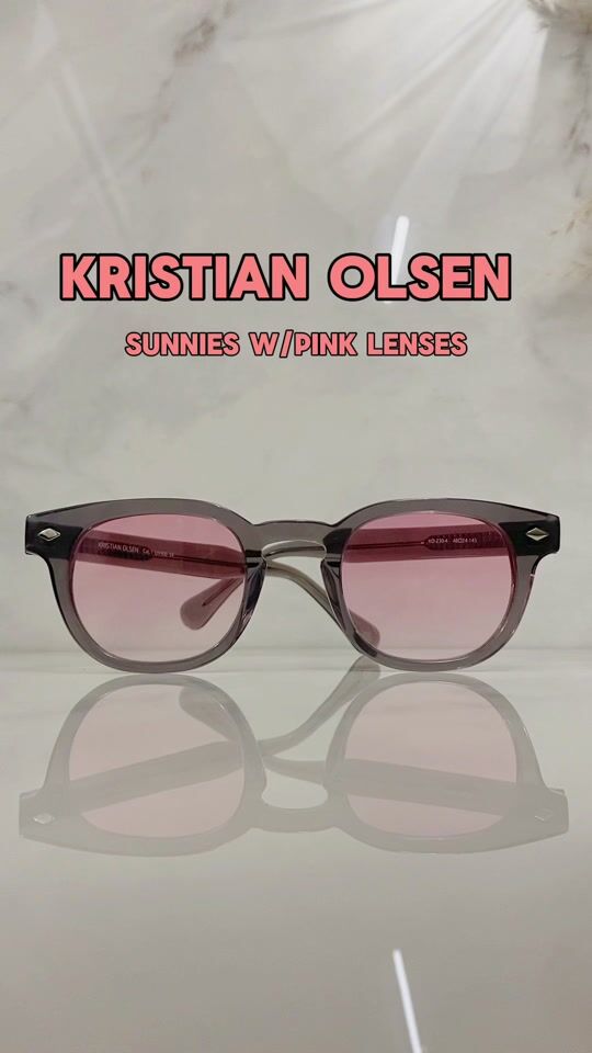 Kristian Olsen γκρι διάφανο με ροζ φακό 😻