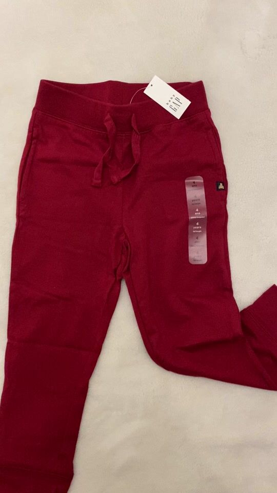 GAP Kids Sweatpants Set Red 2pcs