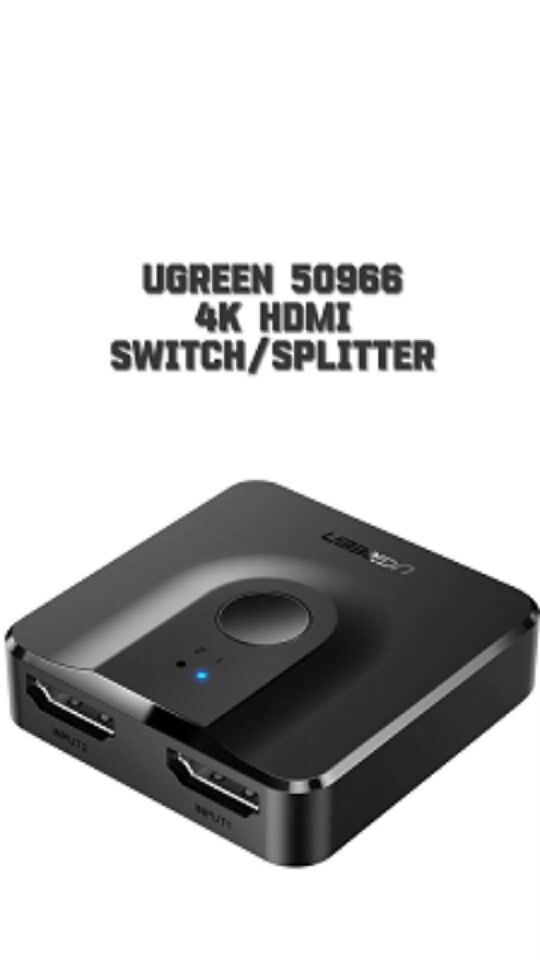 Ugreen 50966 4K HDMI Switch & Splitter 2 σε 1