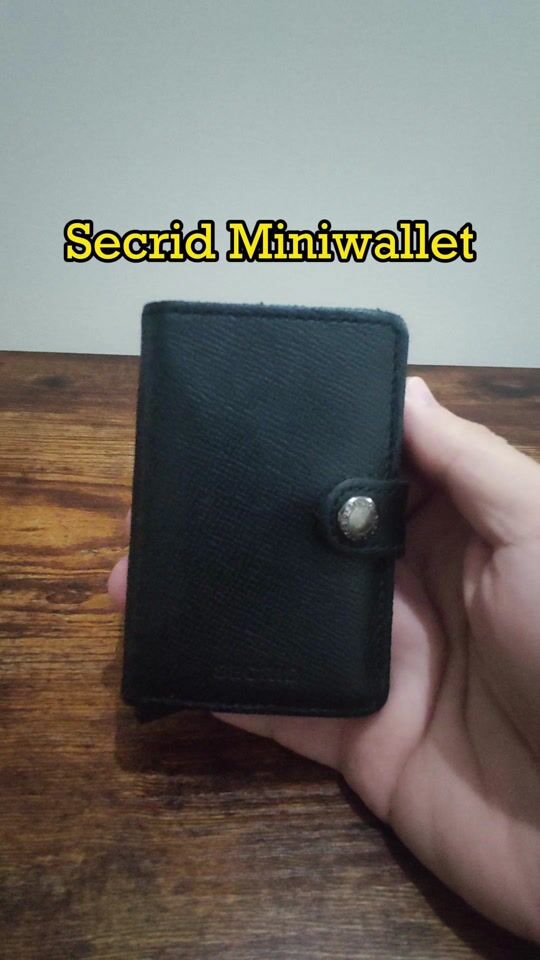 Leather wallet Secrid Miniwallet Crisple with RFID and Card Slide