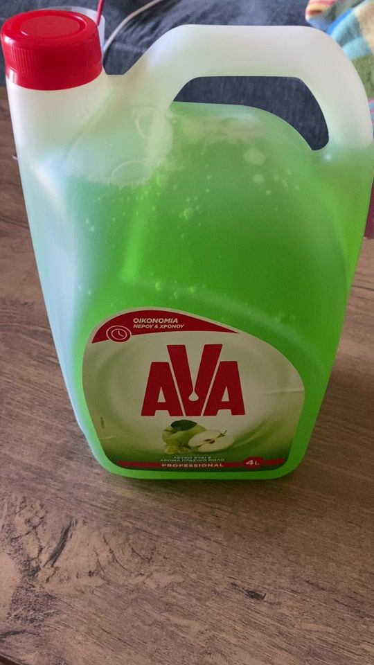 AVA Επαγγελματικό Υγρό Πιάτων με Άρωμα Πράσινο Μήλο 4lt