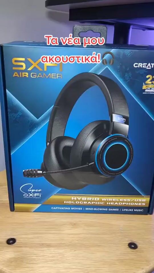 Creative SXFI Air Gamer Over Ear Gaming Headset with Connection