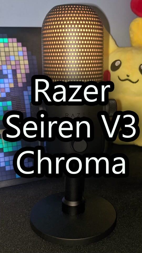 The best microphone from Razer is the Seiren V3 Chroma
