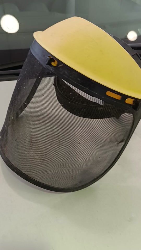 Visco Parts Face Shield with Hat and Metal Mesh
