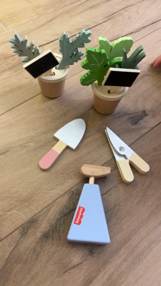 Wooden gardening toy