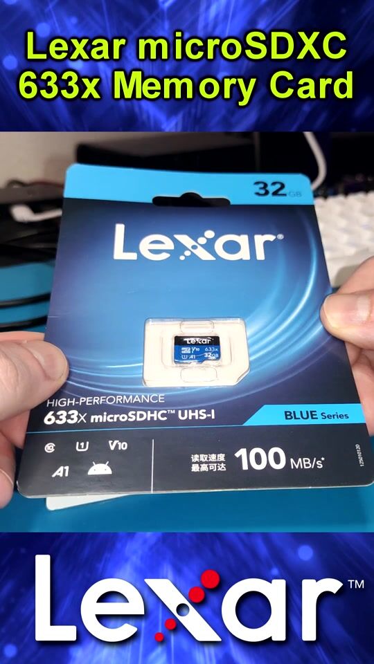 Auspacken, Testen der günstigsten Lexar microSD-Speicherkarte