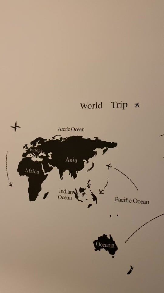 World Trip Wall Sticker ✈️
