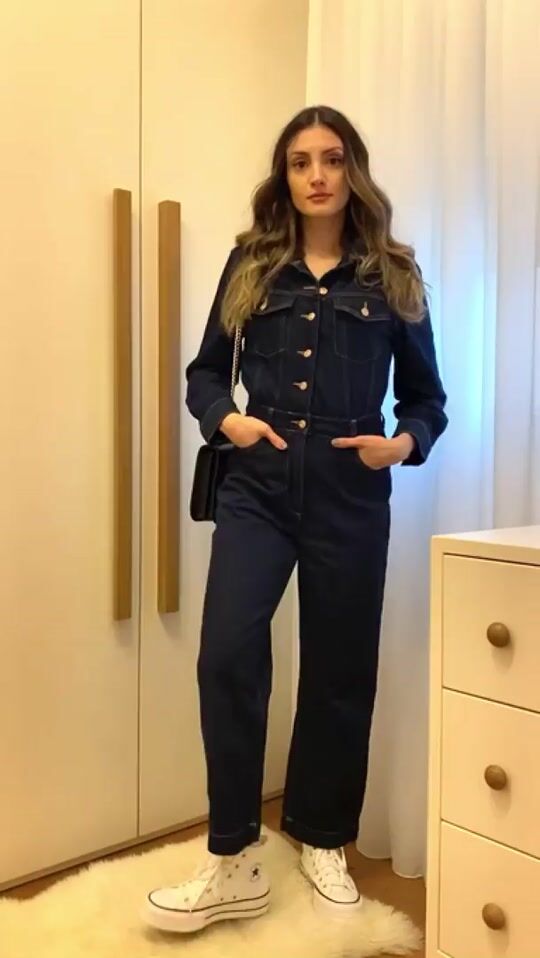 Total denim outfit idea 👖