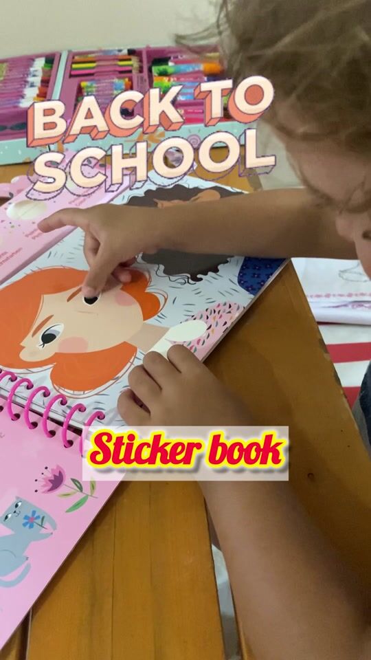 Back to school - sticker book!