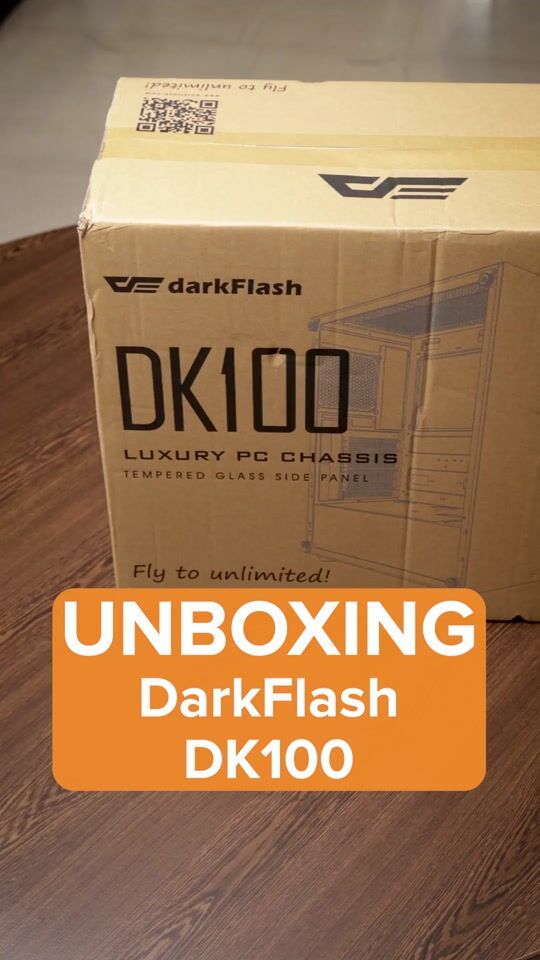 Unboxing Darkflash DK100 Gaming Midi Tower Computer Case