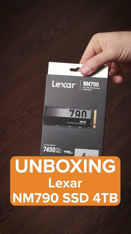 Unboxing Lexar NM790 SSD 4TB M.2 NVMe PCI Express 4.0