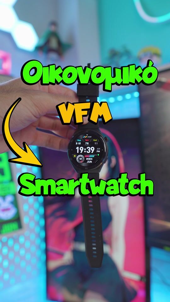 QCY Gs S6 Smartwatch με Παλμογράφο (Γκρι)