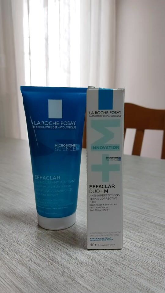 La Roche-Posay Face Cream 40ml for Imperfections + Cleansing Gel 200ml