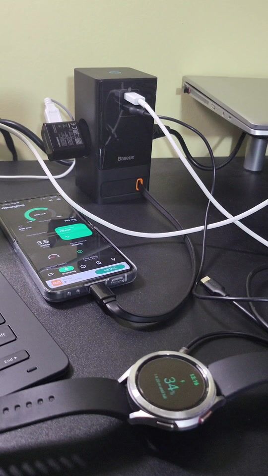 Baseus Charging Dock with USB-A Port and USB-C Port and USB-C Cable