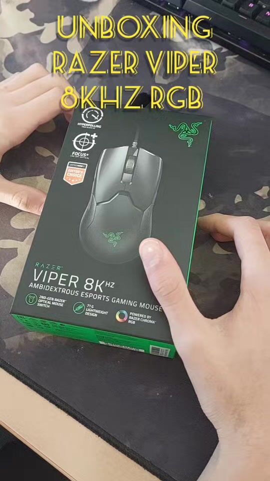 Unboxing Razer Viper 8KHZ RGB