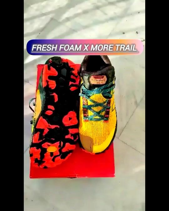 Überprüfung für New Balance Fresh Foam X More Trail V2 Herren Laufschuhe Trail Running Gelb