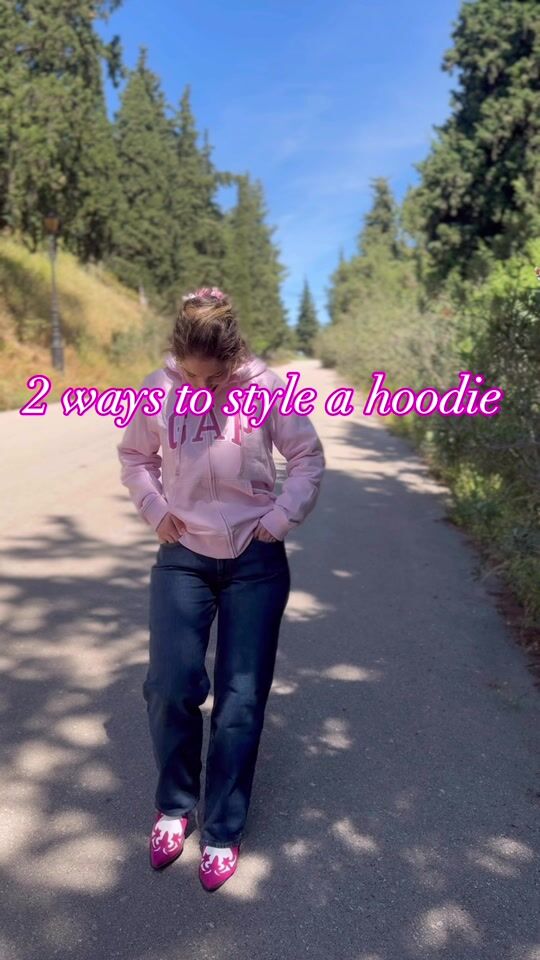 2 ways to style a hoodie 🌸